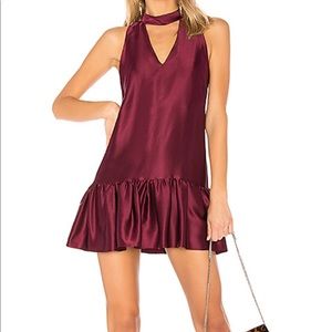 Amanda Uprichard Dress in Wine Color